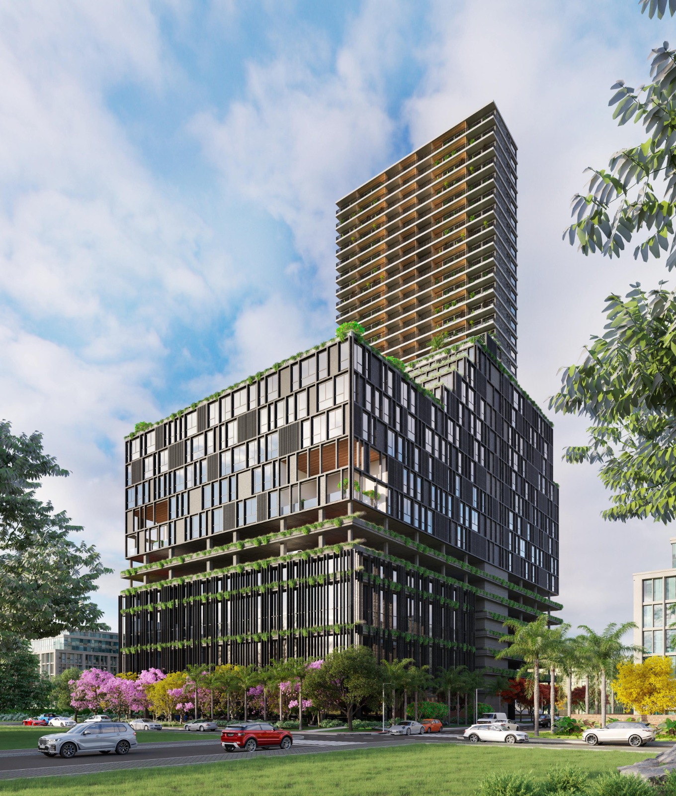 Projeto imobiliário residencial contemporâneo